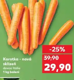 Kaufland Karotka - nová sklizeň nabídka