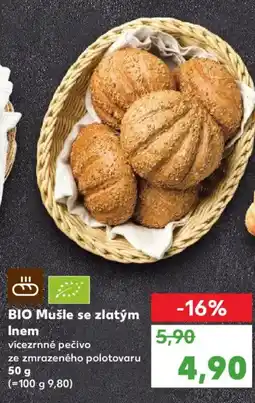 Kaufland BIO Mušle se zlatým Inem nabídka