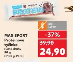Kaufland MAX SPORT Proteinová tyčinka nabídka