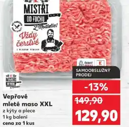 Kaufland Vepřové mleté maso XXL nabídka