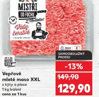 Kaufland Vepřové mleté maso XXL nabídka