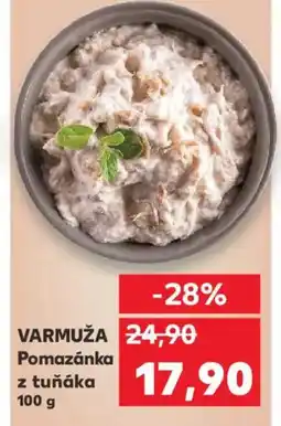 Kaufland VARMUŽA Pomazánka z tuňáka nabídka