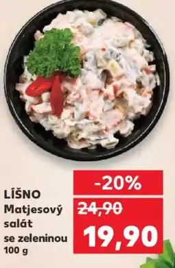 Kaufland LÍŠNO Matjesový salát se zeleninou nabídka