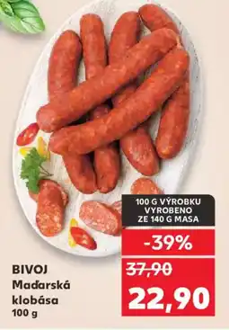 Kaufland BIVOJ Maďarská klobása nabídka