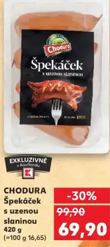 Kaufland CHODURA Špekáček s uzenou slaninou nabídka