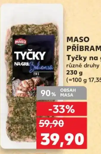 Kaufland MASO PŘÍBRAM Tyčky na gril nabídka