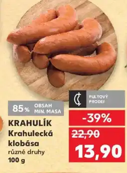 Kaufland KRAHULIK Krahulecká klobása nabídka
