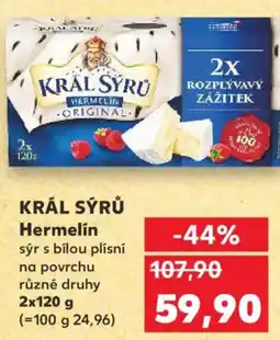 Kaufland KRÁL SÝRŮ Hermelin nabídka