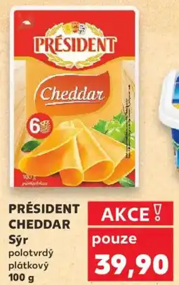 Kaufland PRÉSIDENT CHEDDAR Sýr nabídka