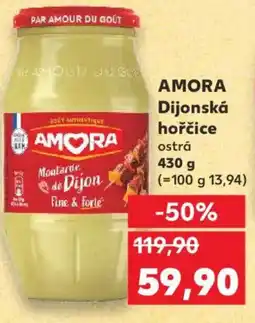 Kaufland AMORA Dijonská hořčice ostrá nabídka