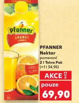 Kaufland PFANNER Nektar pomeranč nabídka