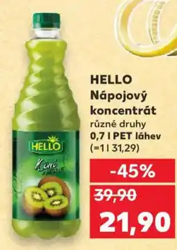 Kaufland HELLO Nápojový koncentrát nabídka