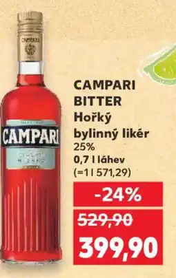 Kaufland CAMPARI BITTER Hořký bylinný likér 25% nabídka
