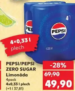 Kaufland PEPSI/PEPSI ZERO SUGAR Limonáda nabídka