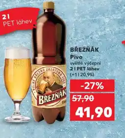 Kaufland BŘEZŇÁK Pivo nabídka