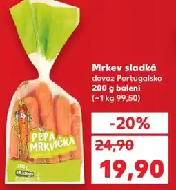 Kaufland Mrkev sladká nabídka