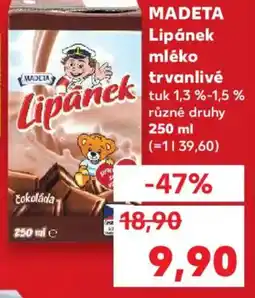 Kaufland MADETA Lipánek mléko trvanlivé nabídka