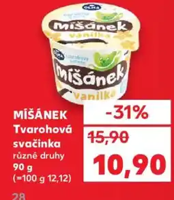 Kaufland OLMA Mišánek Tvarohová svačinka nabídka