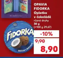 Kaufland OPAVIA Fidorka Oplatka v čokoládě nabídka