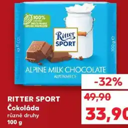 Kaufland RITTER SPORT Čokoláda nabídka