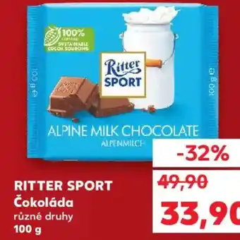 Kaufland RITTER SPORT Čokoláda nabídka