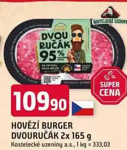 Trefa HOVĚZÍ BURGER DVOURUČÁK nabídka