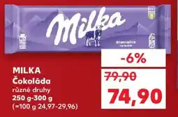 Kaufland MILKA Čokoláda nabídka