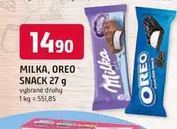 Trefa OREO SNACK 27 g vybrané druhy nabídka