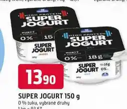 Trefa SUPER JOGURT 150 g 0% tuku, vybrané druhy nabídka