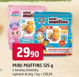 Trefa MINI MUFFINS 125 g s kousky čokolády vybrané druhy nabídka