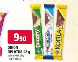 Trefa ORION OPLATKA nabídka