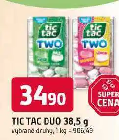 Trefa TIC TAC DUO 38,5 g vybrané druhy nabídka