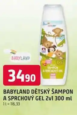 Trefa BABYLAND DĚTSKÝ ŠAMPON A SPRCHOVÝ GEL 2v1 nabídka