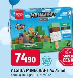 Trefa ALGIDA MINECRAFT 4x 75 ml nanuky nabídka