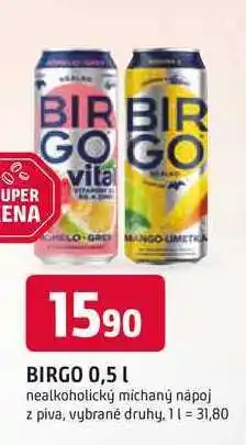 Trefa BIRGO 0,5 L nealkoholický míchaný nápoj z piva nabídka