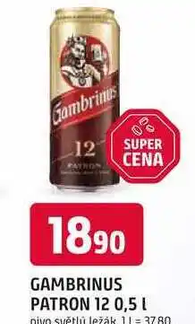 Trefa GAMBRINUS PATRON 12 nabídka