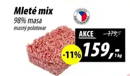 ZEMAN Mleté mix 98% masa masný polotovar nabídka
