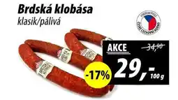 ZEMAN Brdská klobása klasik/pálivá nabídka