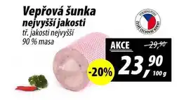 ZEMAN Vepřová šunka nejvyšší jakosti tř. jakosti nejvyšší 90% masa nabídka