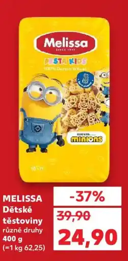 Kaufland MELISSA Dětské těstoviny nabídka