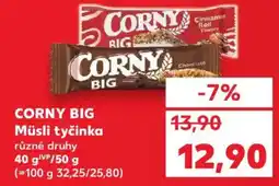 Kaufland CORNY BIG Müsli tyčinka nabídka