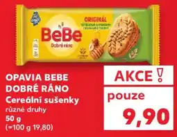 Kaufland OPAVIA Bebe Dobré ráno Cereální sušenky nabídka