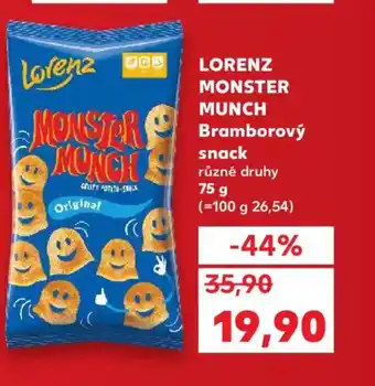 Kaufland LORENZ Monster Munch Bramborový snack nabídka