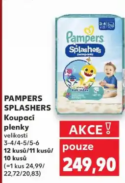 Kaufland PAMPERS Splashers Koupací plenky nabídka
