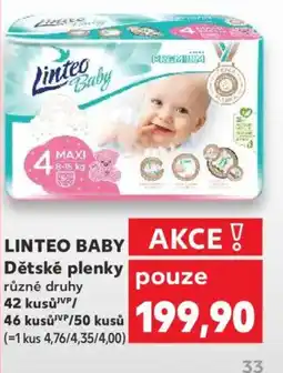 Kaufland LINTEO Baby Dětské plenky nabídka