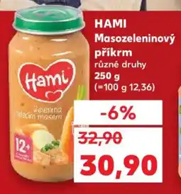 Kaufland HAMI Masozeleninový příkrm nabídka