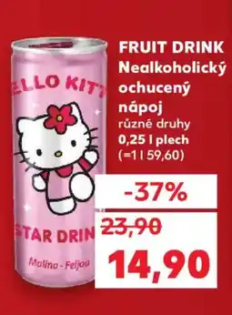 Kaufland FRUIT Drink Nealkoholický ochucený nápoj nabídka
