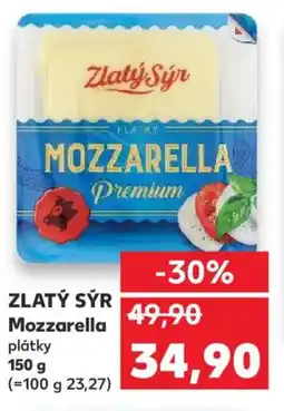 Kaufland ZLATÝ SÝR Mozzarella nabídka