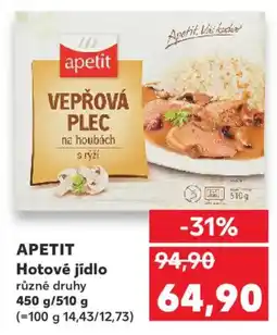 Kaufland APETIT Hotové jídlo nabídka