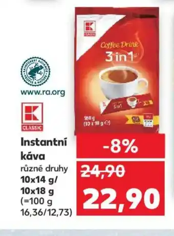 Kaufland Instantní káva nabídka